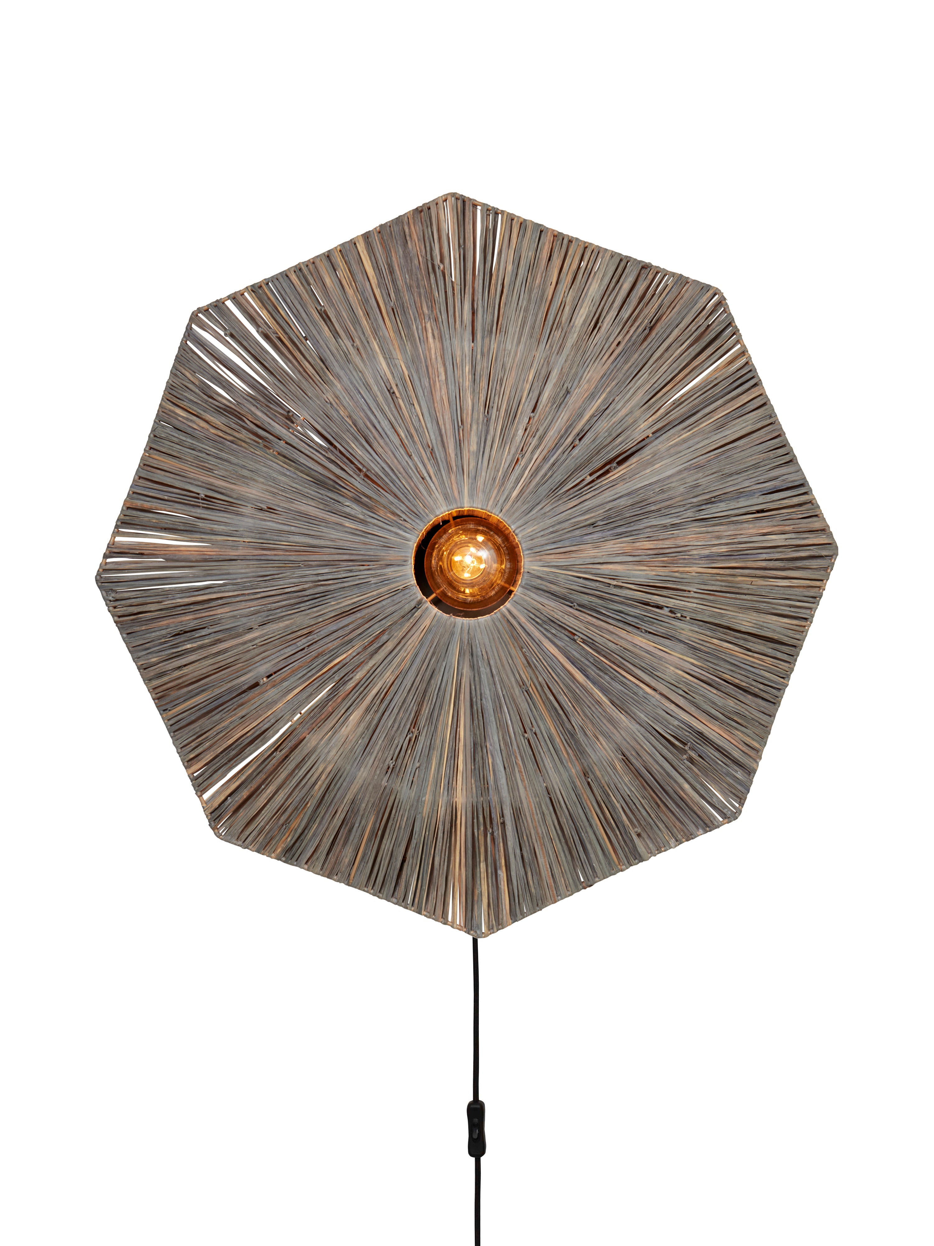 Good&Mojo Wandleuchte Panama dia. 65cm, dunkelgrau